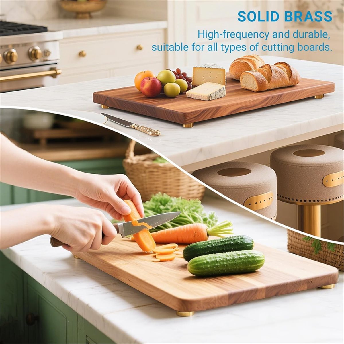 Paquete de 8 Patas de Latón pa - Cutting Board Foam reseña y precio